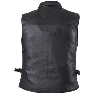 2025 gros personnalisé en cuir synthétique gilet gilet hommes écologique hiver bouton fermeture haute qualité Pakistan - Product Image 3