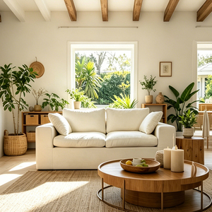 Sofá Nube de 2 y <span class=keywords><strong>3</strong></span> <span class=keywords><strong>Plazas</strong></span>, 312 Piezas, Sofá Suave sin Estructura, Comprimido en Caja, Mueble Tapizado para Sala de Estar - Product Image 1
