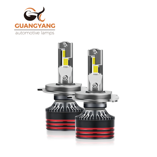 High Power M8 PRO Car Led Lights IP68 Waterproof 60w 6*51HUACAN Chips H4 H7 H11 9005 Led Headlight Bulb with Fan