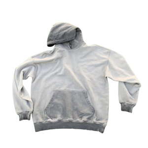 OEM Nouvelle Arrivée Heavyweight Acid Wash & Sun Fade Hoodies 100% Coton Épais Blanc Goutte Épaule Respirant Imprimé Hommes Hoodies - Product Image 1