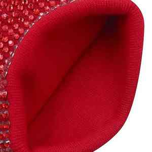 Unisex Winter Warm Knit Beanie Hat Custom OEM Beanie Manufacturer With Rhinestone Fashion <b>Bonnet</b> Beanie Cap - Product Image 3