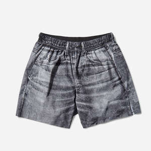 Shorts de sport pour homme sur mesure, taille mi-haute, respirants, séchage rapide, confortables, unis, imperméables, écologiques, polyester/coton - Product Image 1