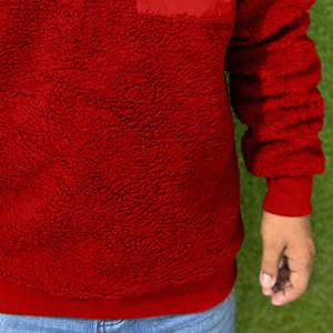 2025 Winter Warm <b>Sherpa</b> Lined Hooded Sweatshirt Pullover <b>Women</b> Men's Customized Fleece <b>Hoodies</b> - Product Image 4