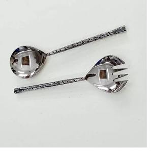 ชุดเสริฟสลัดทำจากเหล็กสแตนเลสมีด้ามจับดีไซน์ใหม่ล่าสุด - Product Image 5