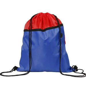 Custom Logo Drawstring <b>Backpack</b> Bag <b>Promotional</b> Polyester Sports Gym String Bag with Customized Material and Pattern - Product Image 1