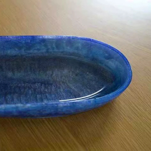 Resin <b>Decorative</b> Tray in Multiple Colors Cosmetic Organizer Home <b>Decor</b> Oval Resin Tray Vanity Tray High Quality - Product Image 1