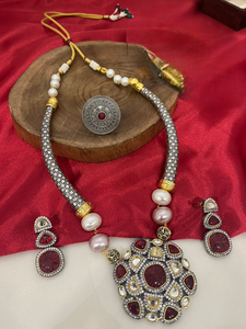 Elegantly <b>Handcrafted</b> Oxidised <b>Jewelry</b> Sets with Traditional & Contemporary Designs Oxidised Jewellery For Women Unoque Designs - Product Image 2