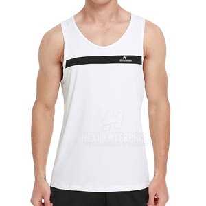 Camiseta sin mangas con estilo para hombre, transpirable, de algodón, poliéster, ropa de gimnasio, informal, de punto, el mejor estilo - Product Image 1