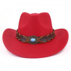 Nuevos sombreros de vaquero de cuero al aire libre para hombres de vaquero occidental personalizados Sombreros de vaquero en cuero genuino Sombreros de moda al por mayor - Product Image 5