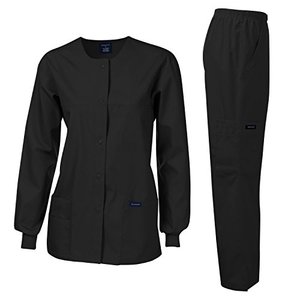 Conjuntos de trajes elásticos para mujeres, uniformes médicos y enfermeras, uniformes de Hospital cómodos, seda de silicona con estilo, a la moda, con diseños de colores - Product Image 4