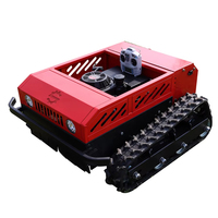 Tondeuse à gazon industrielle sans fil automatique télécommandée à moteur essence, haute puissance 1500W, coupe 550mm, prix fabricant bas