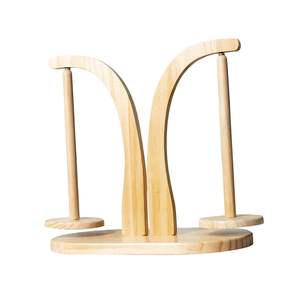 Soporte para hilo de ganchillo, dispensador de hilo de madera portátil de moda Beige para tejer y herramientas de nociones de ganchillo - Product Image 4