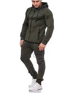 Survêtement en coton à capuche tendance avec logo personnalisé, fermeture à cordon, sweat-shirt de sport, jogging, confort, vêtements de sport tendance - Product Image 5