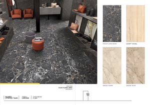 กระเบื้องพอร์ซเลน600x1200มม. พื้นผนังมันวาวต่อเนื่องในร่มหรูหราที่สุด - Product Image 3