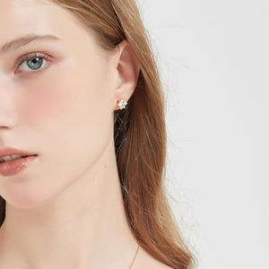 ต่างหูเพชรโมอิสสีเงินสเตอร์ลิงสำหรับผู้หญิง VVS1ชัดเจน S925ห้องปฏิบัติการทรงกลมที่ปลูกทองเพชรรูเทเนียม - Product Image 3