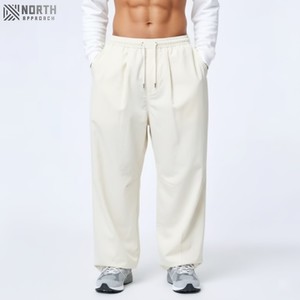 Wholesale Wide Leg Nylon Cargo Pants Custom Logo Nylon Adjustable Leg Baggy Fit Pants Men Joggers For Mens <b>Winter</b> <b>Trousers</b> - Product Image 6