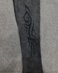 Streetwear Vintage Printing Distressed Acid Wash Rhinestone <b>Grey</b> Color <b>Tracksuits</b> for Latest fashion Made In Pakistan - Product Image 5