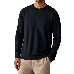 Camiseta Clásica de Béisbol Estilo Urbano, Tejido Grueso, Lisa, Corte Estándar, Precio de Fábrica al por Mayor - Product Image 1