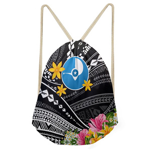 Fourniture d'usine de coquillages hawaïens personnalisés impression PVC écologique adolescents étudiant sport cartable sac à dos décontracté conception - Product Image 3