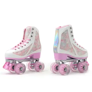 Patins roller skates profissionais, sapatos de patins kick roller skate com base de alumínio para mulheres