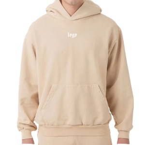 Hombres Ropa Básica Top Loose Fit Pareja Tallas Grandes Con Capucha Personalizado Algodón Mezclado Impreso Sudaderas Con Capucha - Product Image 1