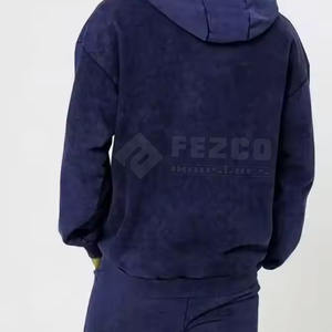 Chándal de lavado ácido de calidad premium Ropa informal de color sólido con estilo único Temporada de invierno Combinación perfecta - Product Image 3