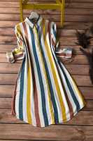 2022 personnalisé été femmes vestidos décontracté élégant robes en lin broderie col en V midi boho style ethnique tunique robe pour dames