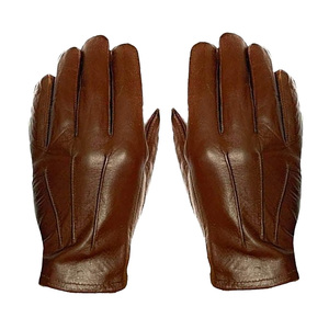 Venta al por mayor de guantes de cuero personalizados para hombres y mujeres para vestir la moda Invierno Azul fabricante de guantes de la vida diaria - Product Image 5