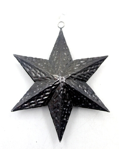 Fer décoratif personnalisé suspendu 5 bras étoile noir nickel décoration murale pour Noël fait à la main en gros en vrac - Product Image 5