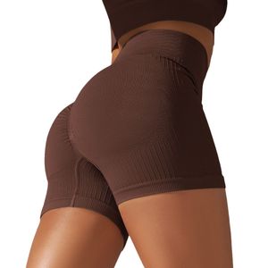 Vente chaude contrôle du ventre sans couture Fitness Shorts athlétique course sport court respirant entraînement sans couture Yoga pantalon - Product Image 3
