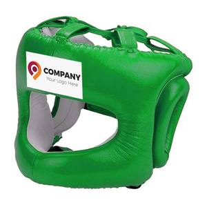 อุปกรณ์ป้องกันศีรษะหนังแท้ขายดีที่สุด สำหรับคิกบ็อกซิ่ง MMA ฝึกซ้อม ทนทาน สำหรับผู้ใหญ่ อุปกรณ์ป้องกันศีรษะและจมูกสำหรับชกมวย - Product Image 1