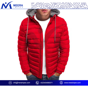Vente en gros de doudoune légère d'hiver pour hommes manteau chaud matelassé Streetwear veste en duvet à capuche coupe-vent d'extérieur à la mode - Product Image 4
