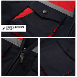 เสื้อกั๊กสะท้อนแสงคุณภาพสูง ชุดทำงานเพื่อความปลอดภัย มองเห็นได้ชัดเจน เหมาะสำหรับงานจราจร ก่อสร้าง วิศวกร ผลิตจากโพลีเอสเตอร์ ใส่ได้ทั้งชายและหญิง พร้อมโลโก้ - Product Image 3