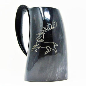 Taza Vikinga de Cuerno de Ángel Personalizable de Alta Calidad, Hecha a Mano, Duradera, para Fiestas Navideñas - Product Image 1
