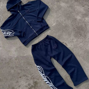 Sweat à capuche surdimensionné avec fermeture éclair, impression 3D en relief, lavage vintage de haute qualité personnalisé pour hommes, sweat à capuche Stone Work - Product Image 1