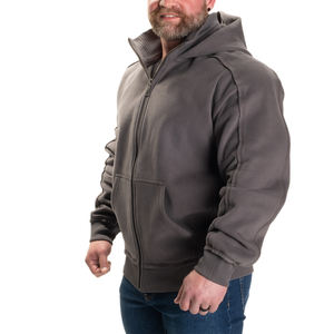 Nouvelle arrivage de sweats à capuche surdimensionnés zippés avec logo personnalisé pour hommes unisexe couple poids lourd premium sweat à capuche imprimé logo personnalisé - Product Image 3