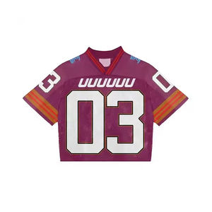 Venta al por mayor 2025 Camisetas de fútbol americano personalizadas Nuevo diseño Uniforme de talla grande con mangas cortas Hecho en Pakistán - Product Image 2