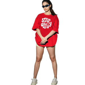 Oversized Pure Cotton T-Shirt for Men High Quality Streetwear Sport <b>Sweatshirt</b> Custom Logo Print Solid Design <b>Short</b> <b>Sleeve</b> - Product Image 5