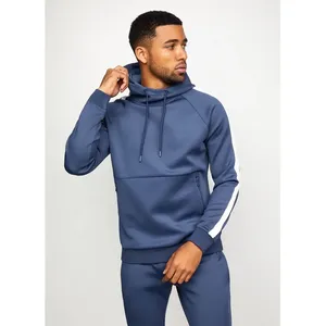 ชุดกีฬาสองชิ้นสำหรับผู้ชายชุดวอร์มชุดออกกำลังกายผ้าฟลีซสำหรับยิมฟิตเนสเทรนนิ่ง - Product Image 3