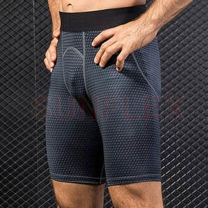 Shorts de compression respirants à taille élastique de style urbain pour hommes, fabriqués au Pakistan, couleurs et logo personnalisables, séchage rapide - Product Image 5