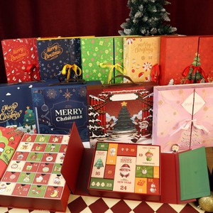 Caja de Calendario de Adviento Personalizada al por Mayor con 24 Compartimentos, Caja Plegable Vacía para Cuenta Regresiva de Navidad, Embalaje de Caja Sorpresa - Product Image 5
