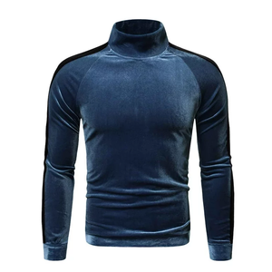 Camiseta de Terciopelo para Hombre, Estilo Urbano, Nueva Moda 2026, Transpirable, de Alta Calidad, Larga, 220g - Product Image 3