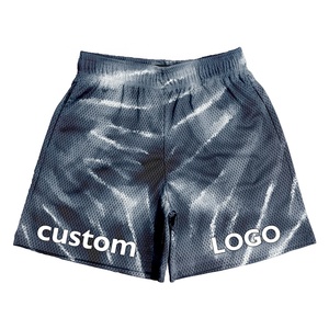 Pantalones cortos de baño para gimnasio acuático de verano al por mayor, bañadores deportivos de 5 pulgadas, pantalones cortos de playa con estampado de logotipo personalizado para hombre - Product Image 2