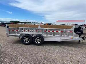 Remorque à benne basculante hydraulique à 2 roues pour travaux lourds Remorques agricoles haut de gamme - Product Image 5