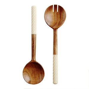 Nuevo Juego de Utensilios para Ensalada de Acacia, Ecológicos, Aptos para Lavavajillas, Hechos en India - Product Image 2