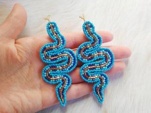 Pendientes de Botón con Cuentas de Semillas Bordadas a Mano de Diseño Indio para Mujer, Clásicos para Fiestas, Multiusos, con Lentejuelas y Bordado de Cuentas - Product Image 4