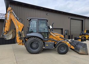 CASE 575N Backhoe Loader Extendahoe Utility Loader Enclosed Cab Construction Equipment - Product Image 2
