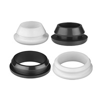 EN STOCK |   Anneau d'étanchéité en caoutchouc EPDM personnalisé en forme de T pour protection de sortie de câble, manchon de protection de fil noir