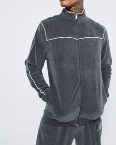 Conjunto de 2 Piezas Unisex de Estilo Urbano, Cuello Alto, Cierre Completo, Lavado Ácido, Fabricante OEM, Venta al Por Mayor, Peso Medio - Product Image 1