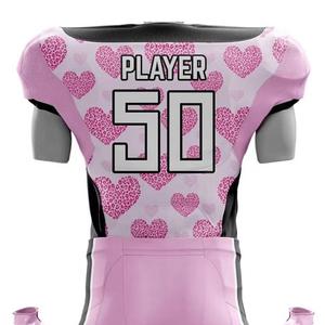 Nouvel ensemble d'uniformes de football américain sublimés pour jeunes, entièrement personnalisables, respirants et chauds, pour l'entraînement sportif - Product Image 5